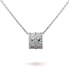 18K Celestial Perl̩e Clovers Pendant Necklace