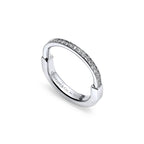 18K Celestial T Lock Diamonds White Gold Ring