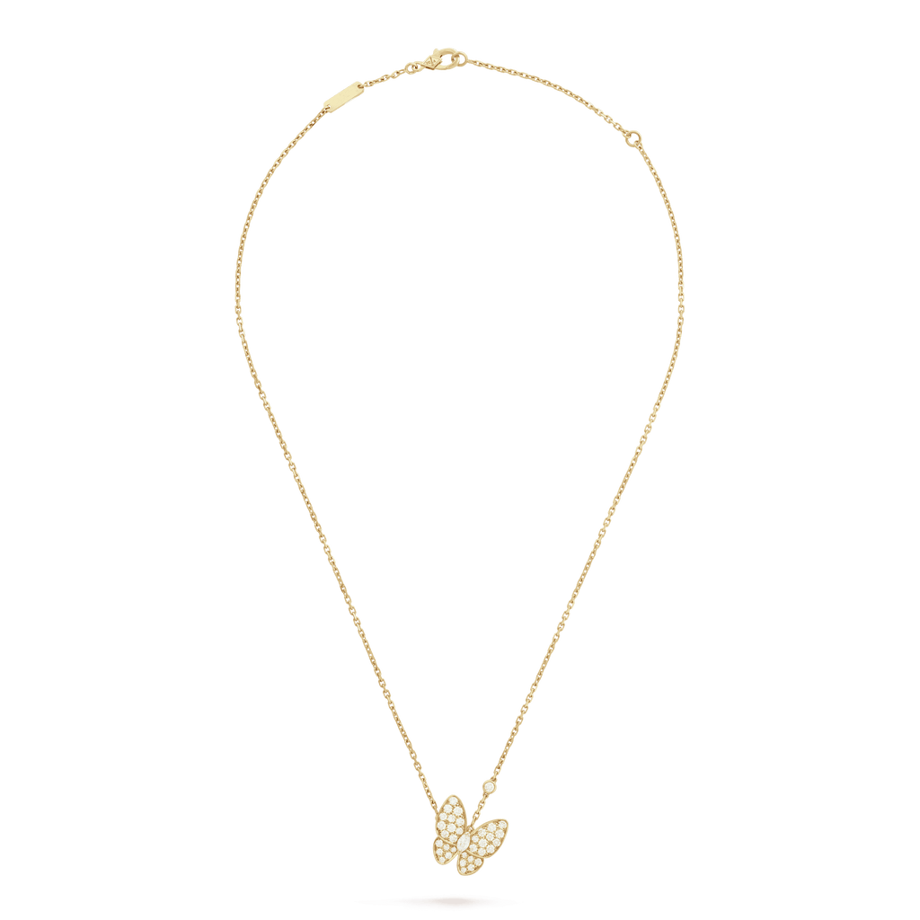 18K Celestial Two Butterfly Necklace