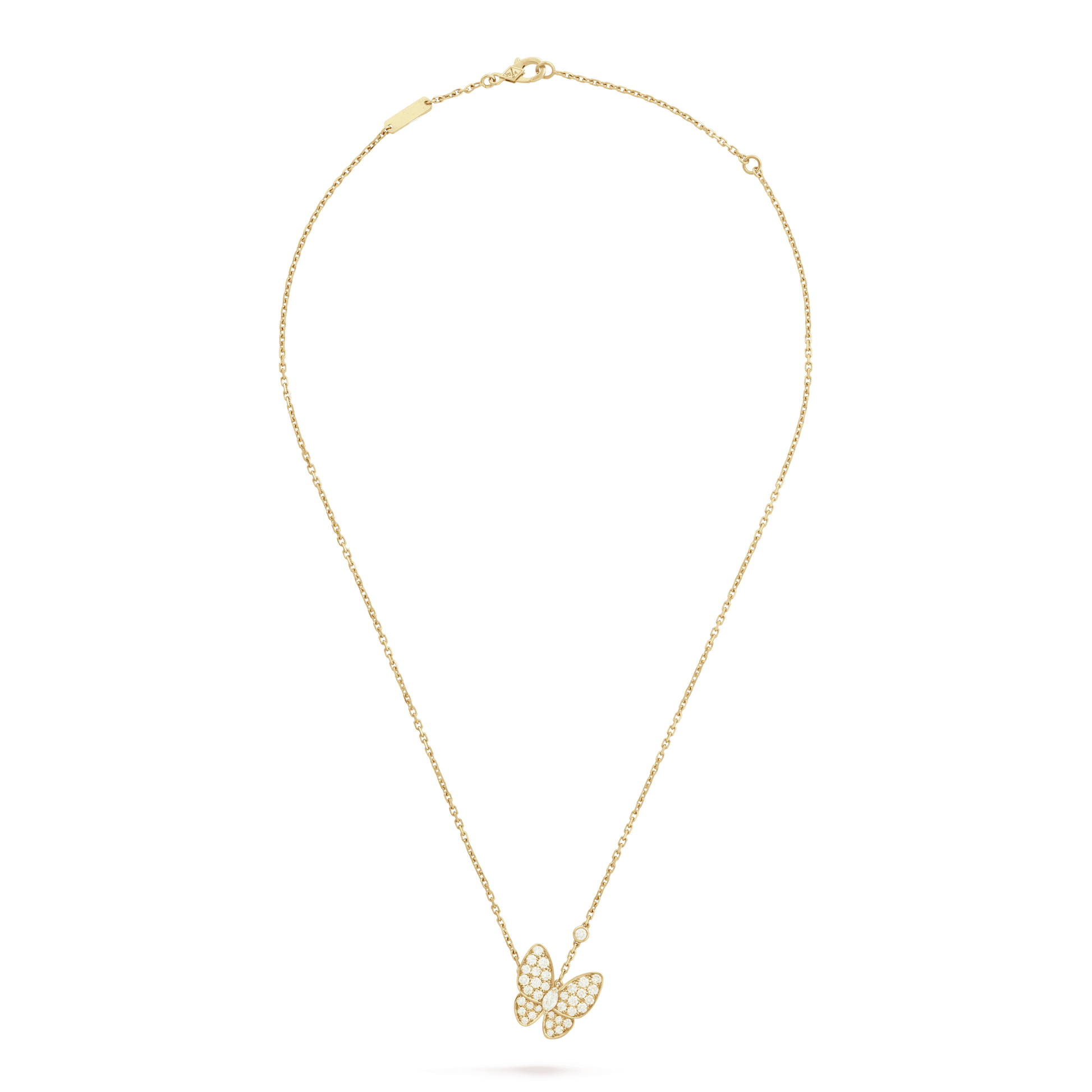 18K Celestial Two Butterfly Necklace