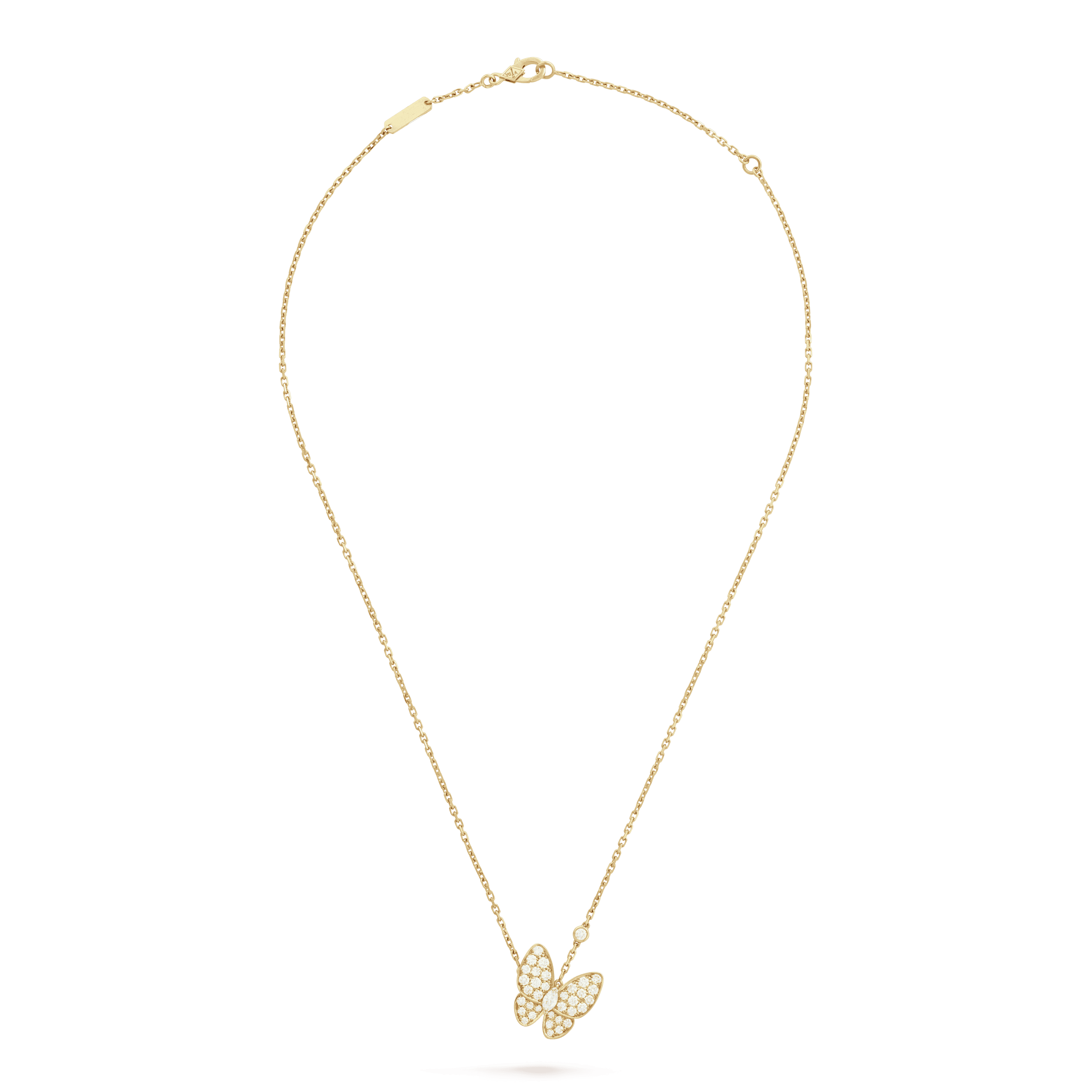 18K Celestial Two Butterfly Necklace