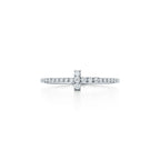 18K Celestial T Diamond Wire  Ring