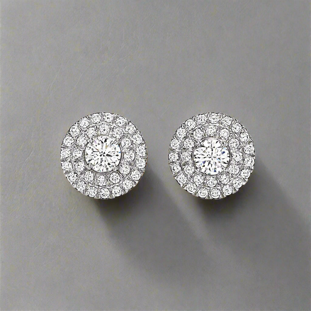 18K Celestial T Soleste Diamonds White Gold Earrings