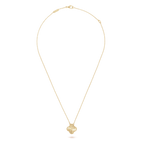 18K Celestial Vintage Alhambra Pendant Clover Necklace