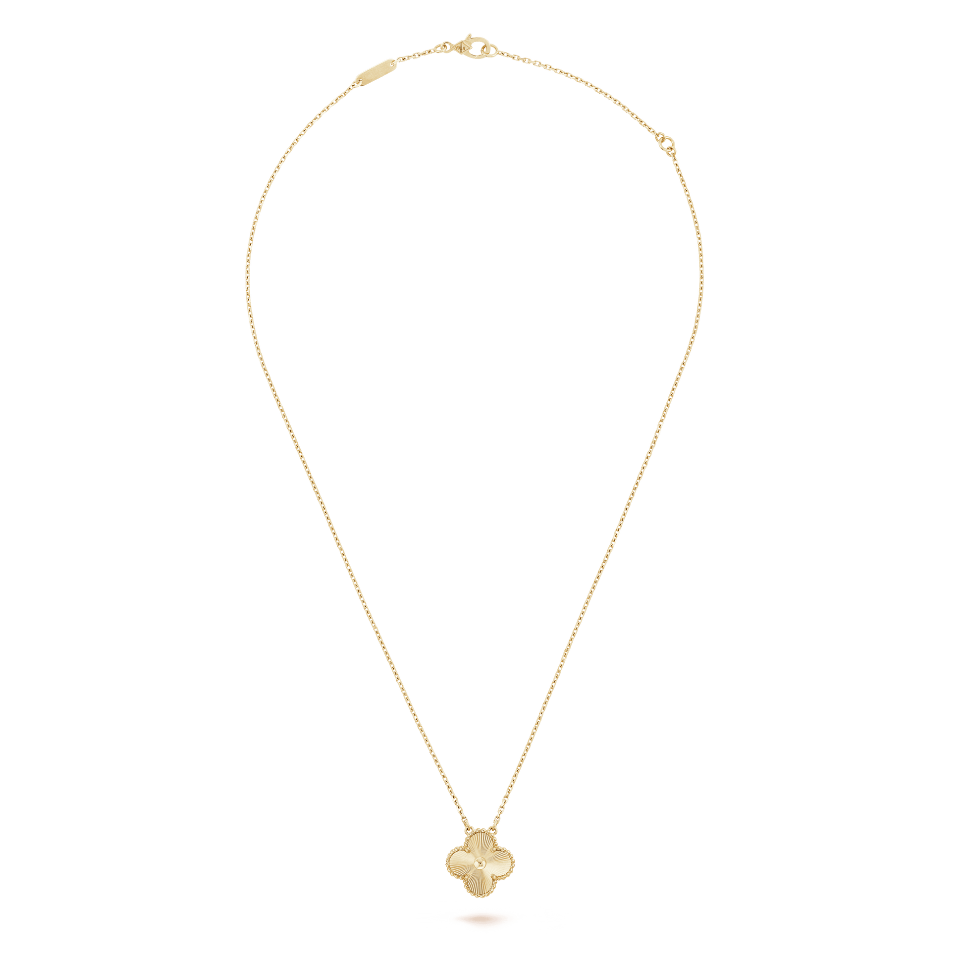 18K Celestial Vintage Alhambra Pendant Clover Necklace