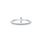 18K Celestial T Diamond Wire Ring