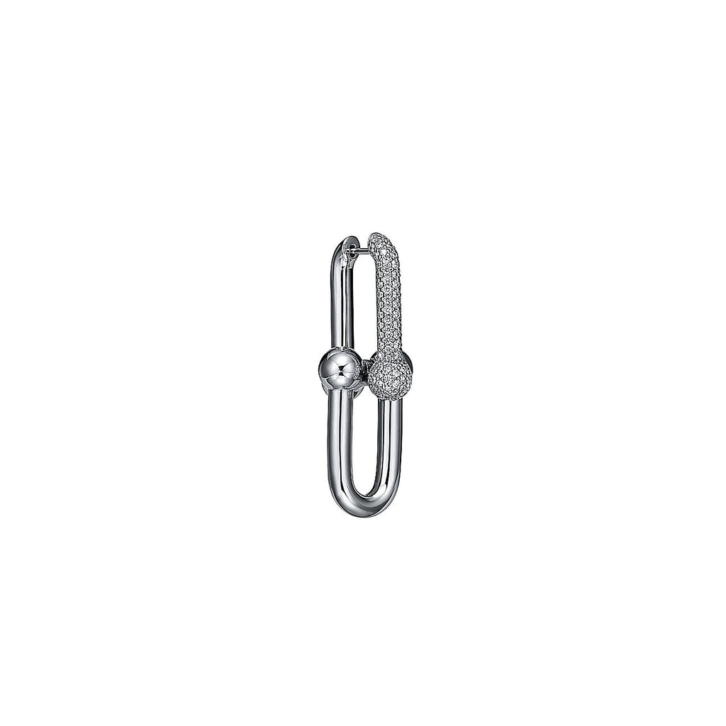 18K Celestial T HardWear Large Link Diamonds Earrings