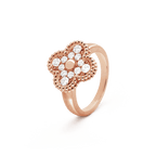 18K Vintage Alhambra Diamonds Ring