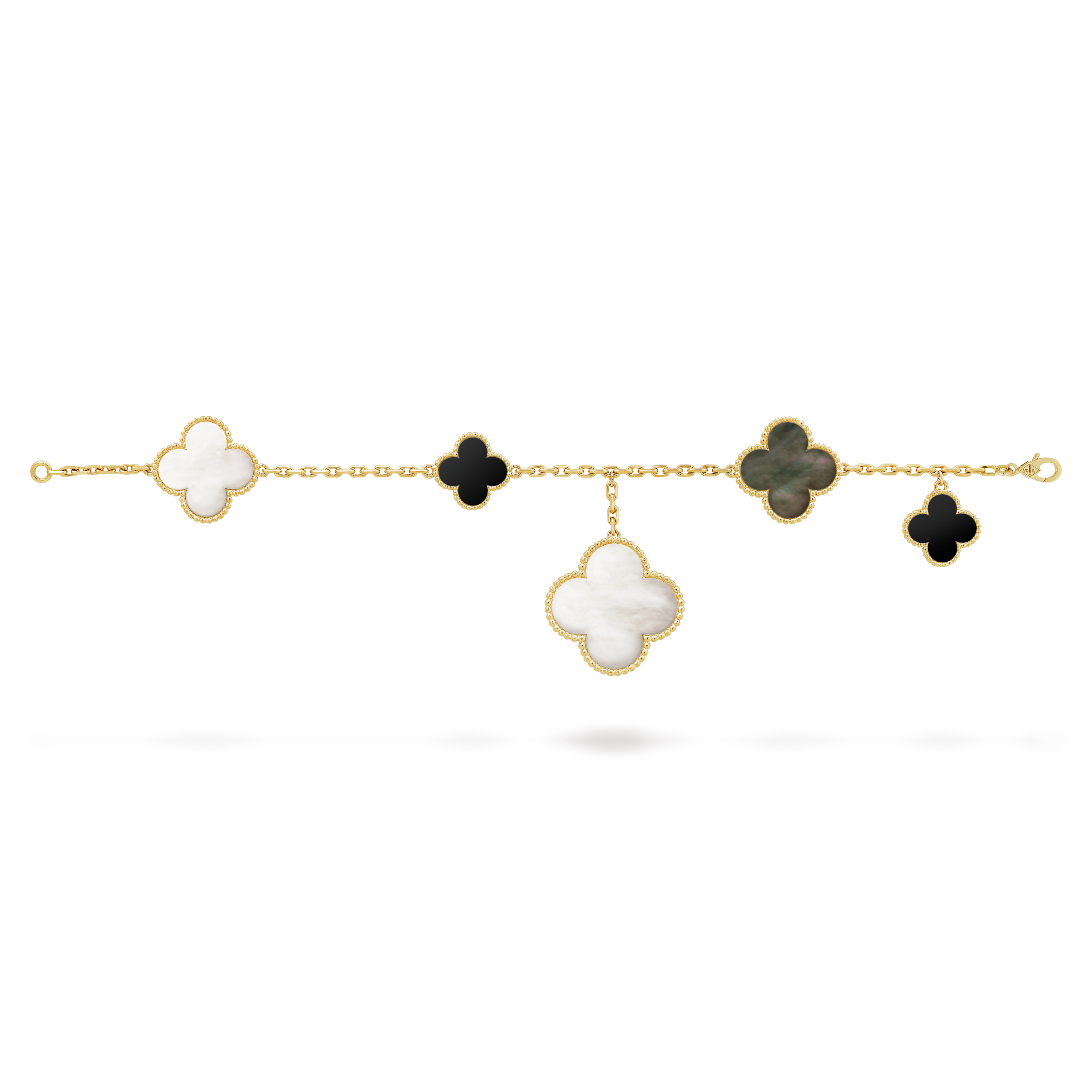 18K Celestial Magic Alhambra Five Motifs Clover Bracelet