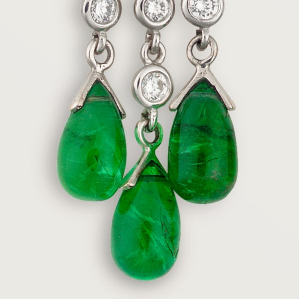 18K Celestial Panth̬re De Diamond Earrings