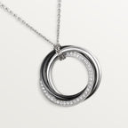 18K Celestial Trinity Diamonds Necklace