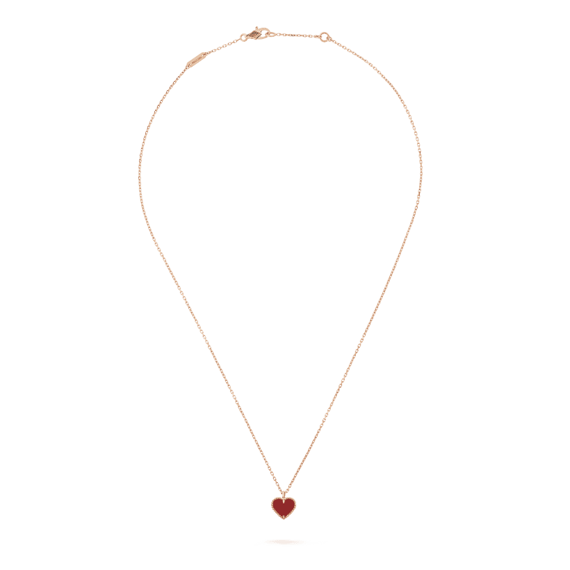 18K Celestial Sweet Alhambra Heart Pendant Necklace