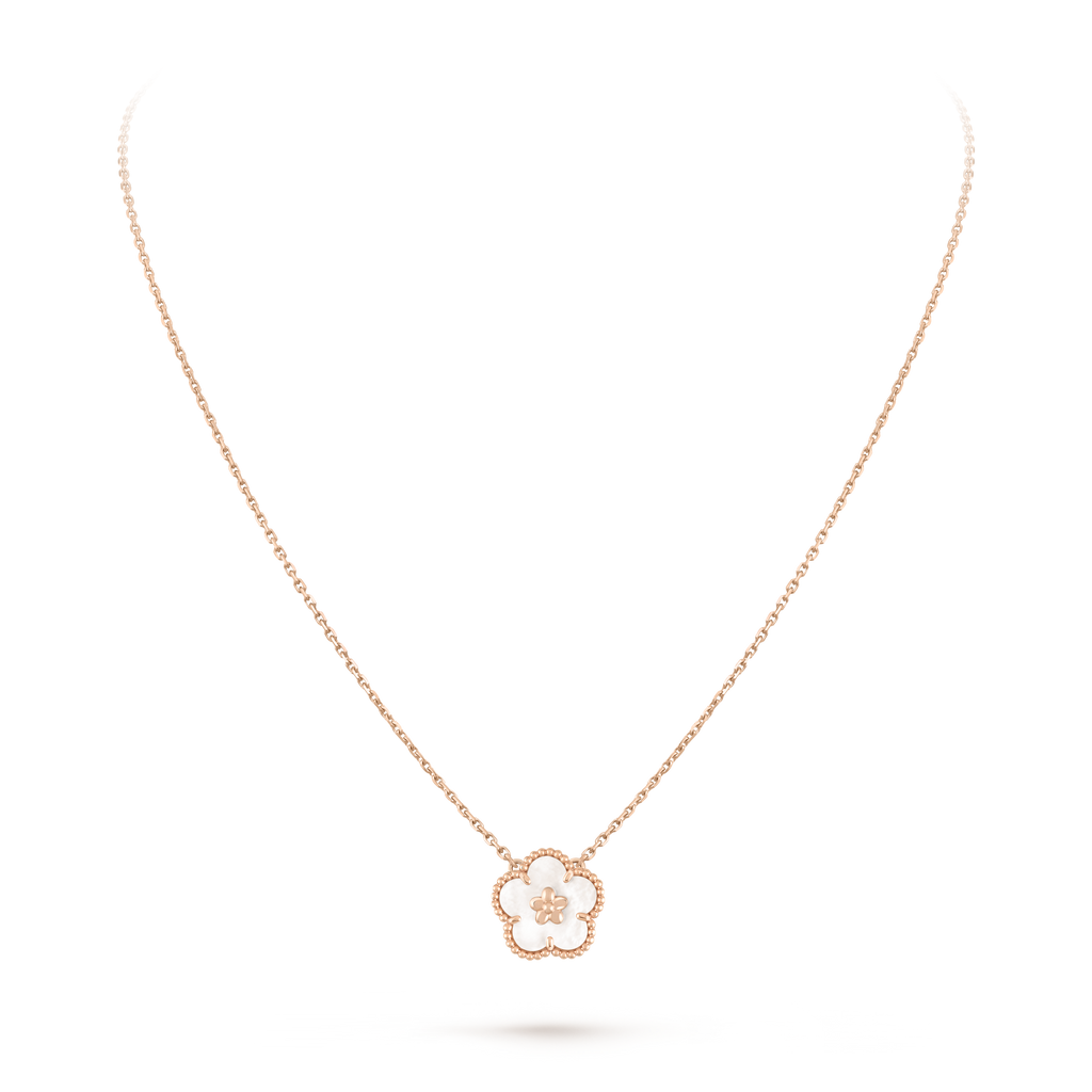 18K Celestial Lucky Spring Pendant Clover Necklace