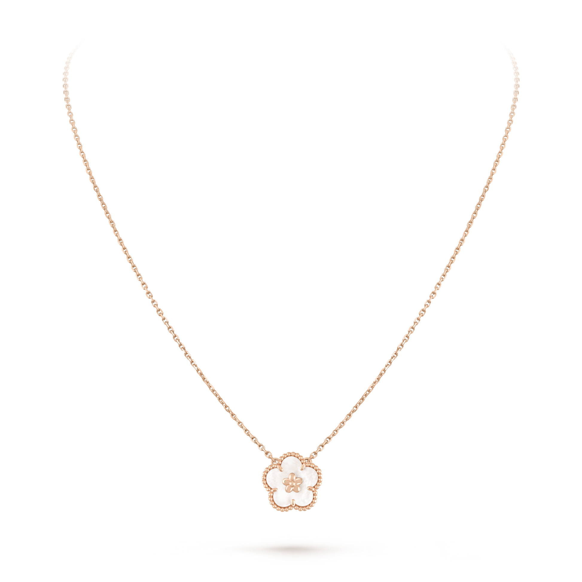 18K Celestial Lucky Spring Pendant Clover Necklace
