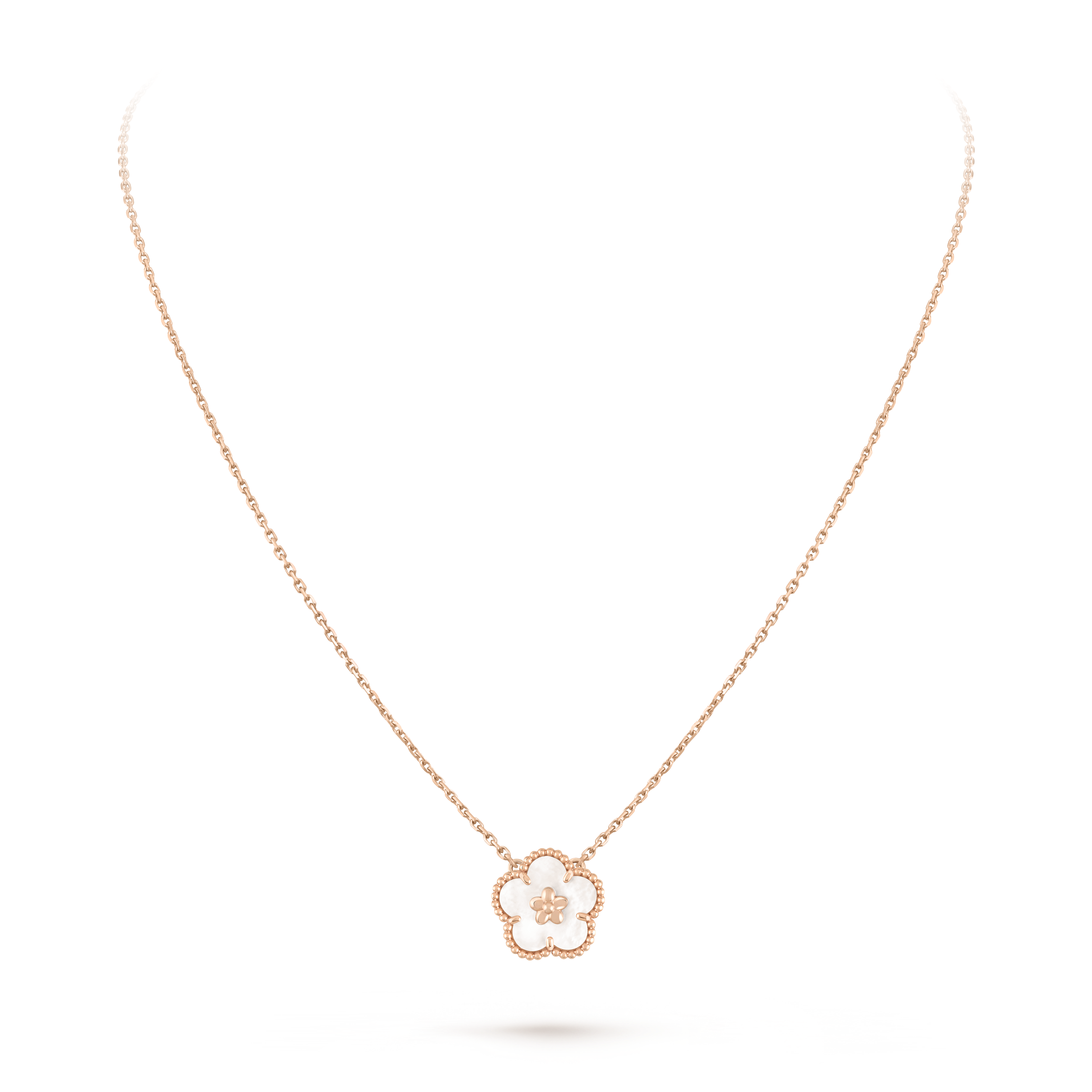 18K Celestial Lucky Spring Pendant Clover Necklace