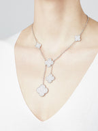 18K Celestial Magic Alhambra Six Motifs Diamonds Necklace