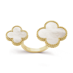 18K Celestial Magic Alhambra Mother Of Pearls Clover Ring