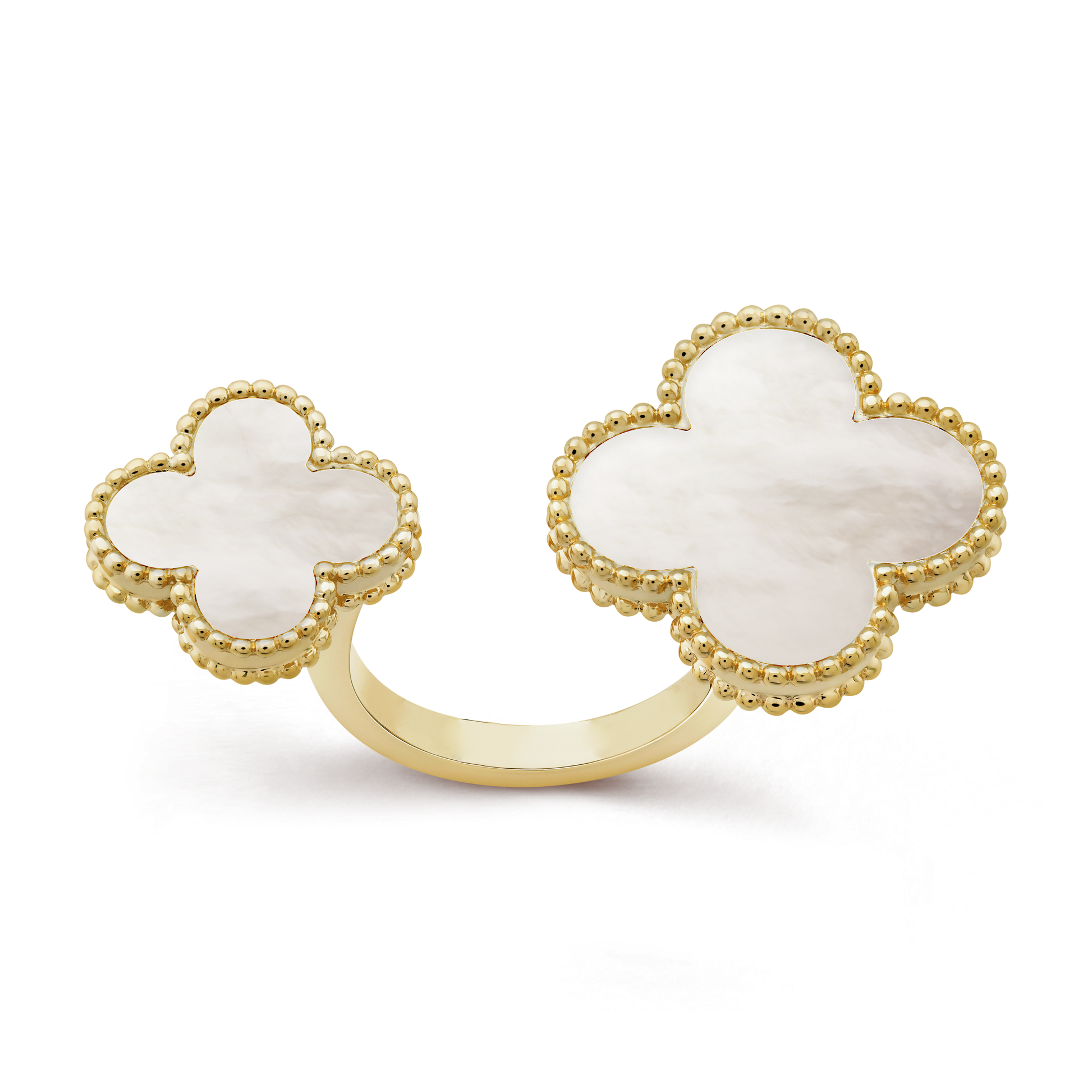 18K Celestial Magic Alhambra Mother Of Pearls Clover Ring