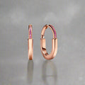 18K Celestial T Lock ROSÌä Edition Medium Earrings