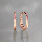 18K Celestial T Lock ROSÌä Edition Medium Earrings