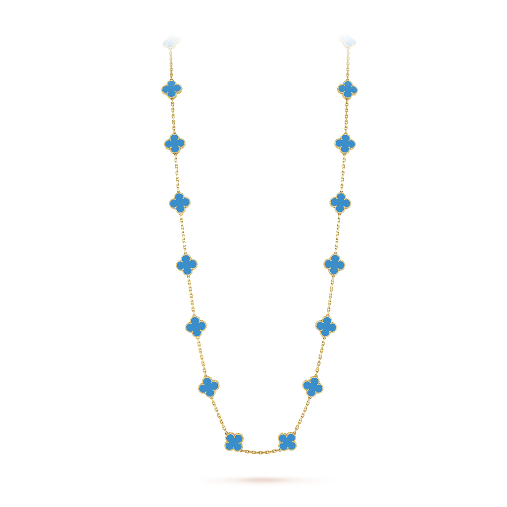 18K Celestial Vintage Alhambra 20 Motifs Long Necklace