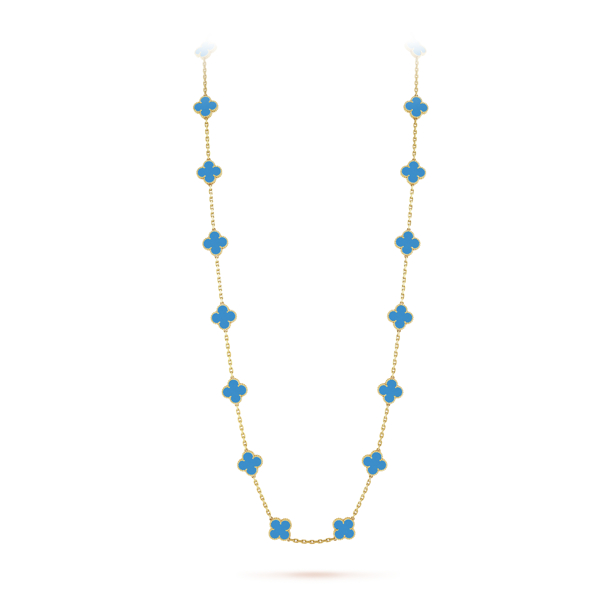 18K Celestial Vintage Alhambra 20 Motifs Long Necklace