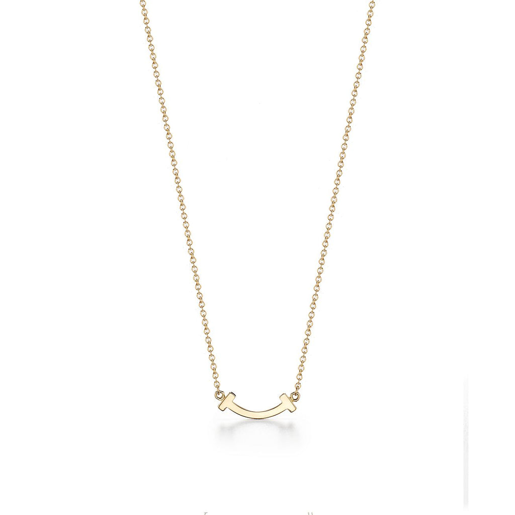 18K Celestial T Small Diamond Pendant Necklace