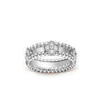 18K Celestial Perl̩e Clovers Ring