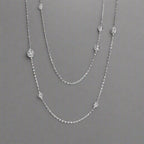 18K Celestial T Elsa Peretti Diamonds By The Yard Necklace