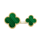 18K Celestial Magic Alhambra Malachite Clover Ring