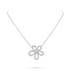 18K Celestial Flowerlace Pendant Necklace