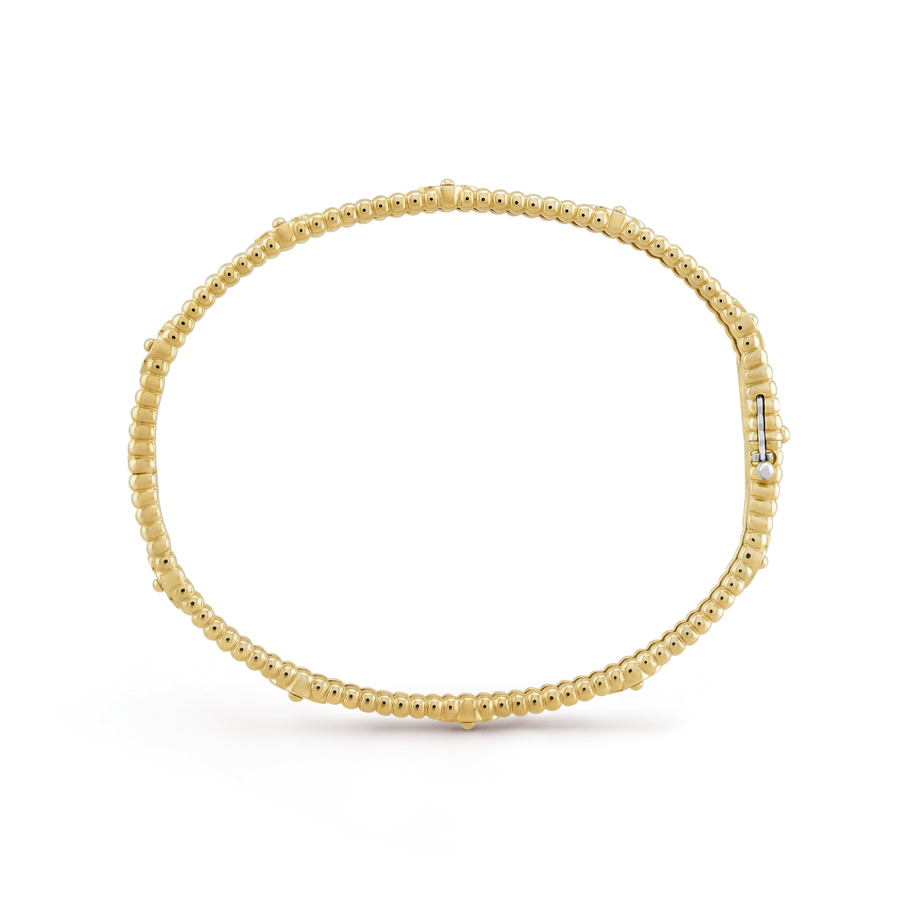 18K Celestial Perl̩e Sweet Clovers Small Bracelet