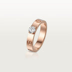18K Celestial Love Solitaire Ring