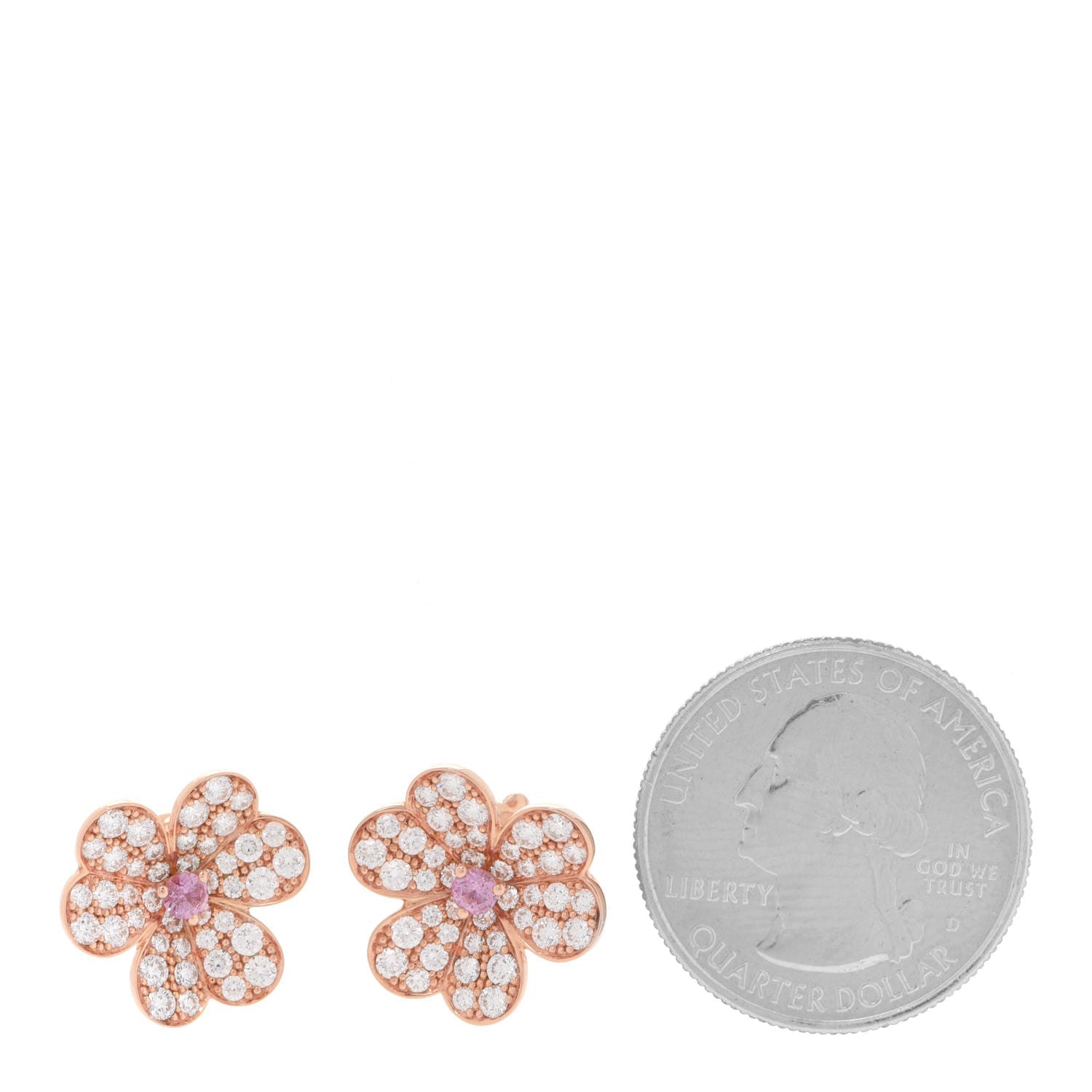 18k Celestial Frivole Pink Sapphire Earrings