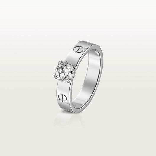 18K Celestial Love Solitaire Ring