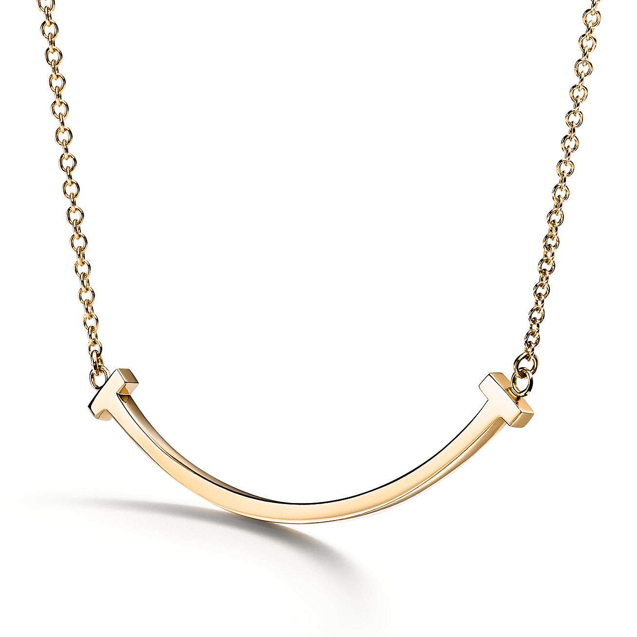18K Celestial T Smile Pendant Necklace
