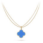 18K Celestial Magic Alhambra Agate Clover Necklace