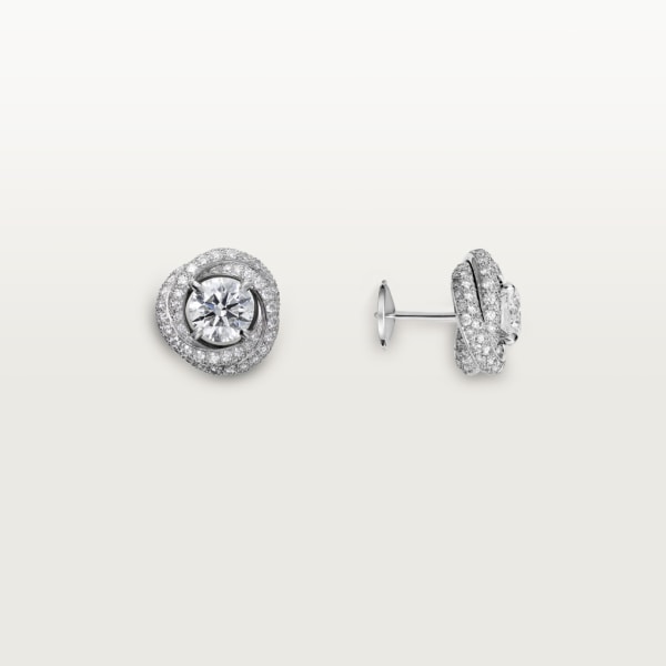 18K Celestial Trinity Ruban Earrings