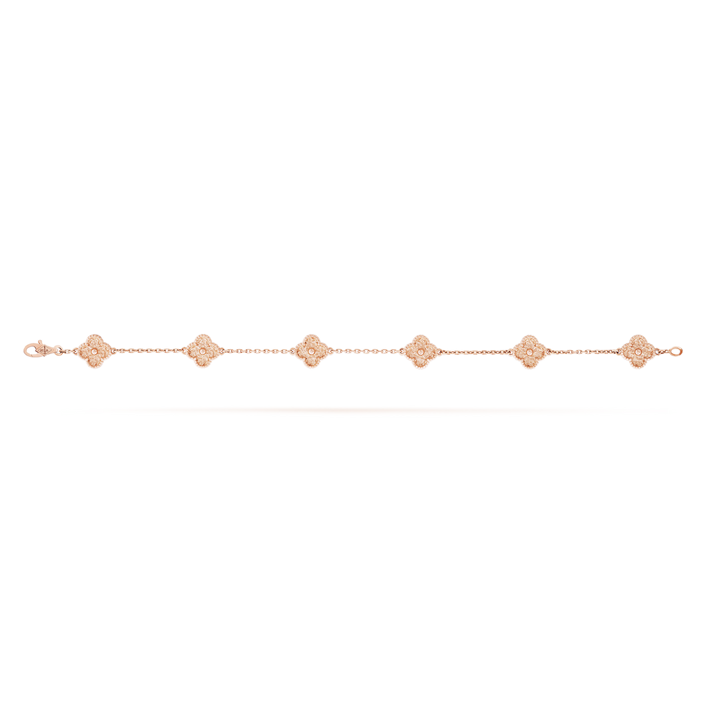 18K Celestial Sweet Alhambra Six Motifs Bracelet