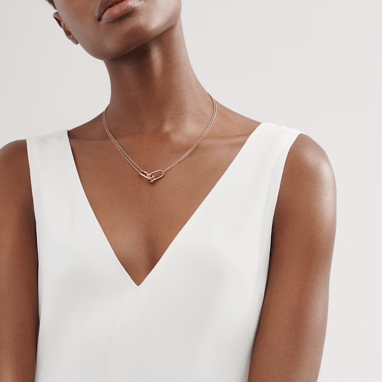 18K Celestial T HardWear Double Link Necklace