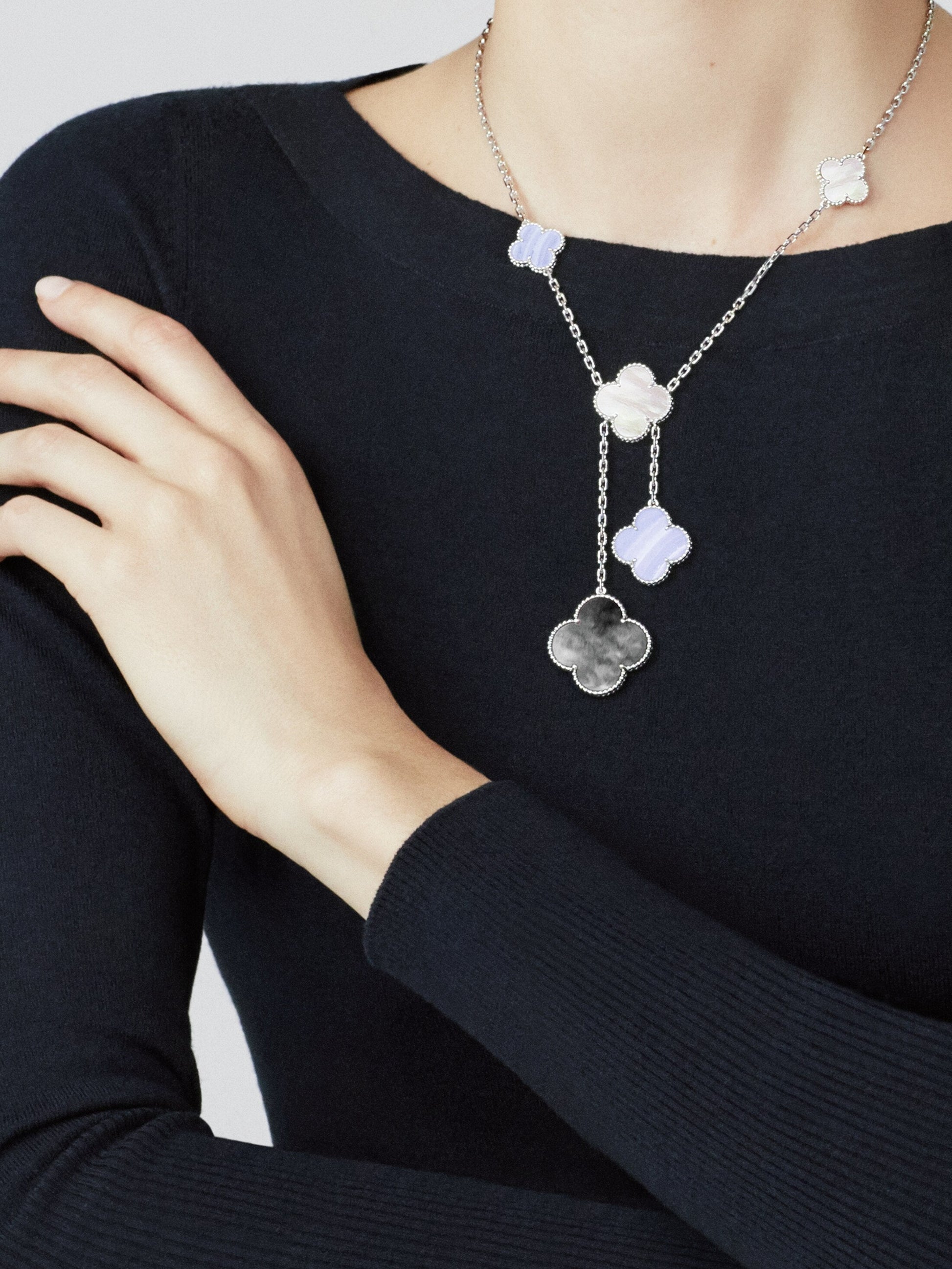 18K Celestial Magic Alhambra Six Motifs Necklace