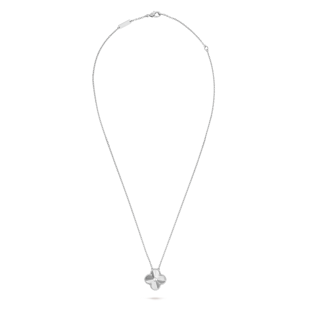 18K Celestial Vintage Alhambra Pendant Clover Necklace