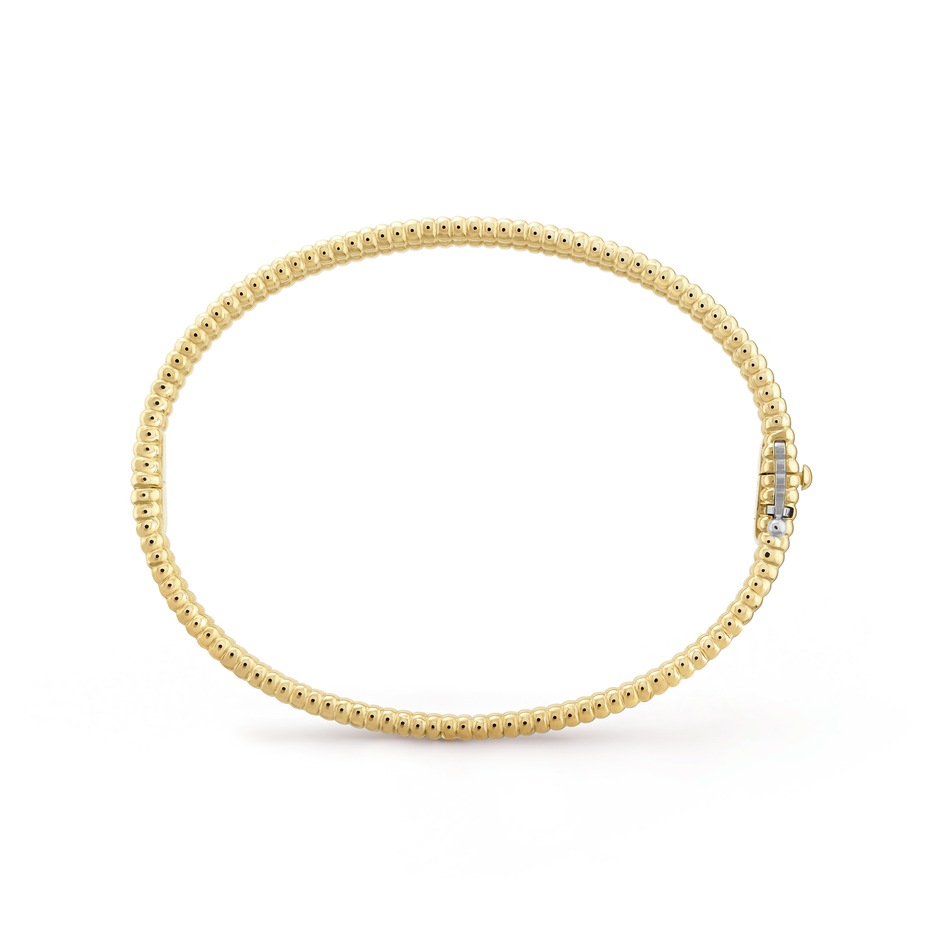 18K Celestial Perl̩e Diamonds One Row Bracelet