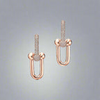 18K Celestial T HardWear Large Link Diamonds Earrings