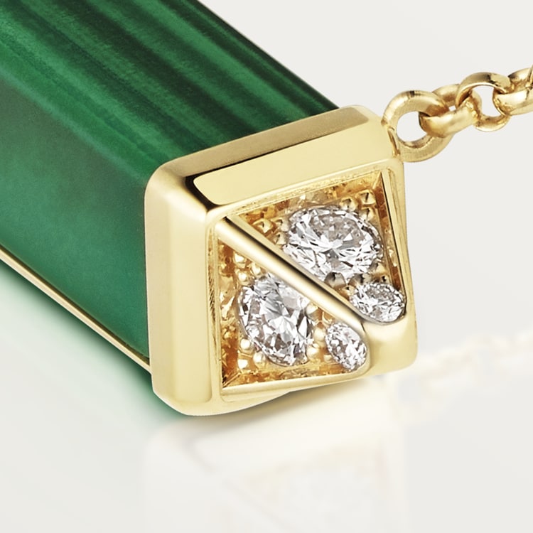 18K Celestial Les Berlingots De Malachite Necklace