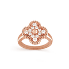 18K Celestial Vintage Alhambra Diamonds Ring