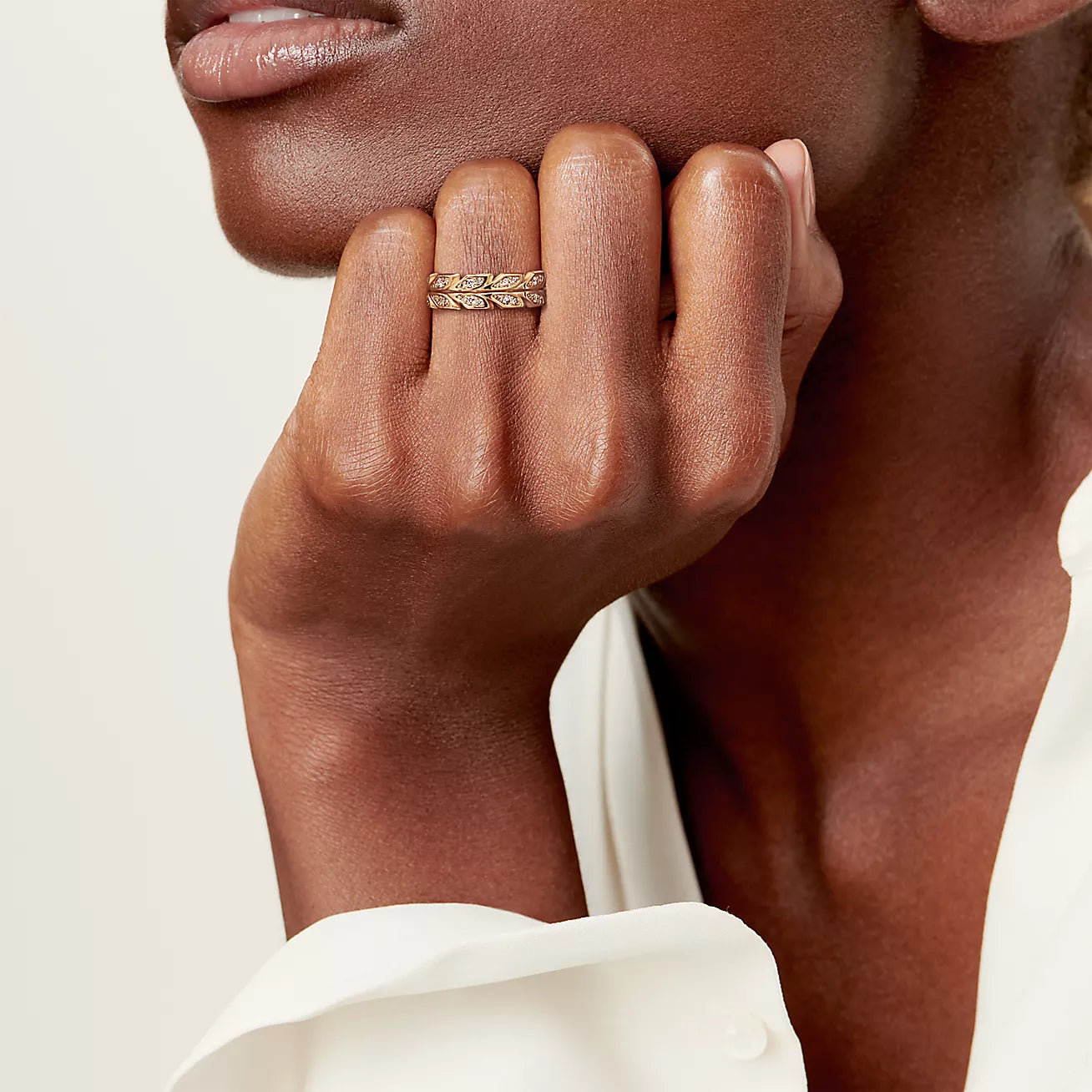 18K Celestial Yellow Gold Victoria Vine  Ring