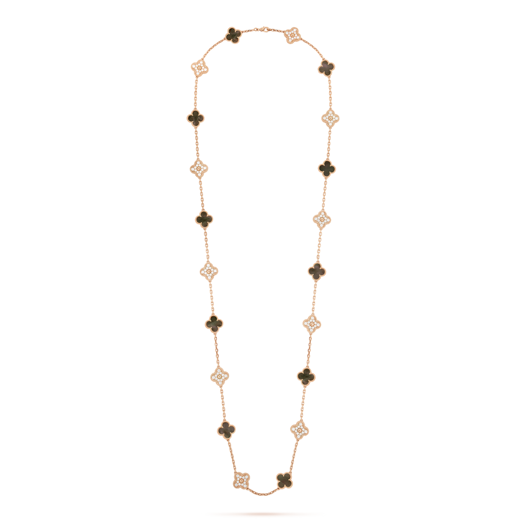 18K Celestial Vintage Alhambra 20 Motifs Long Necklace