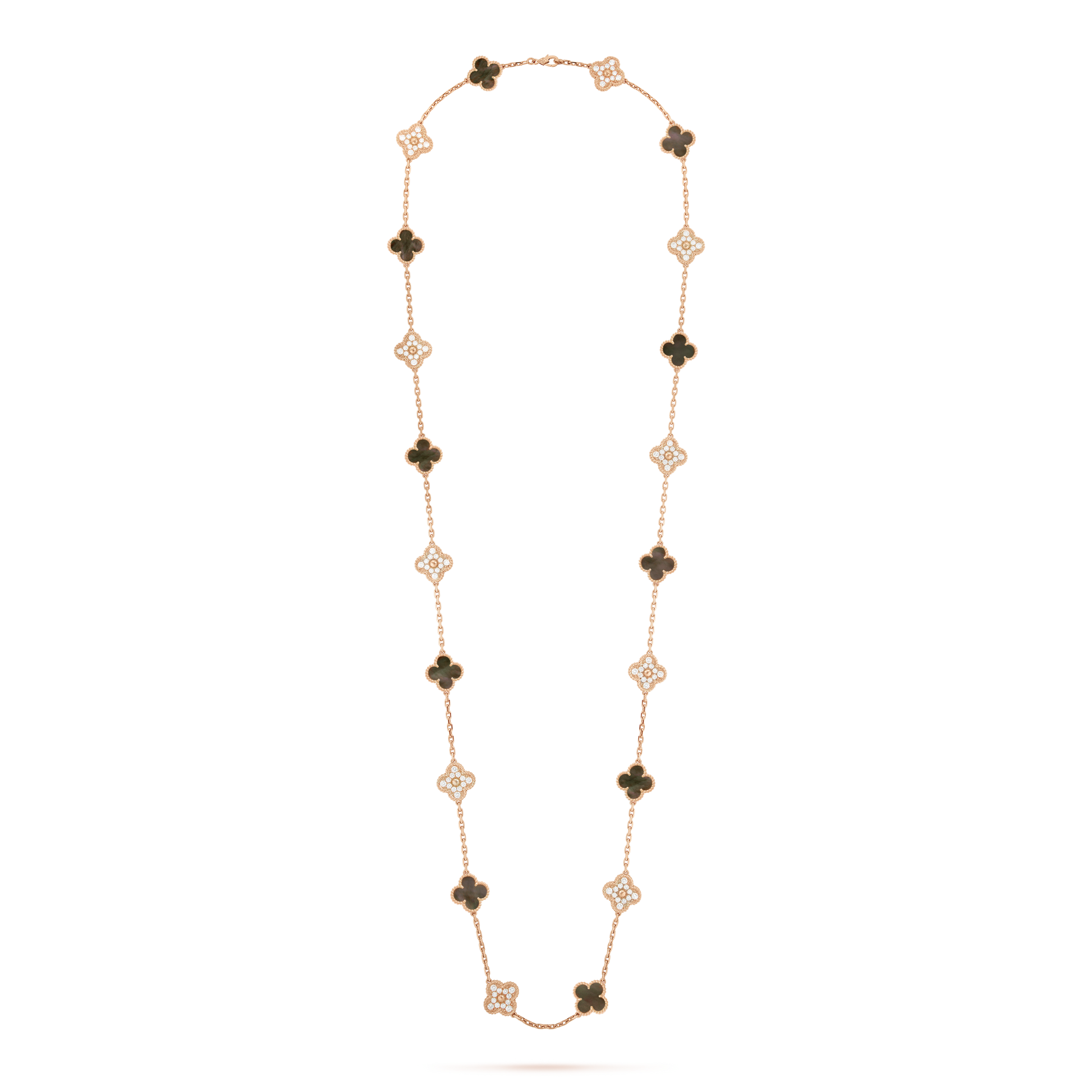 18K Celestial Vintage Alhambra 20 Motifs Long Necklace
