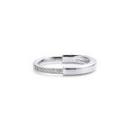 18K Celestial T Lock Diamonds White Gold Ring